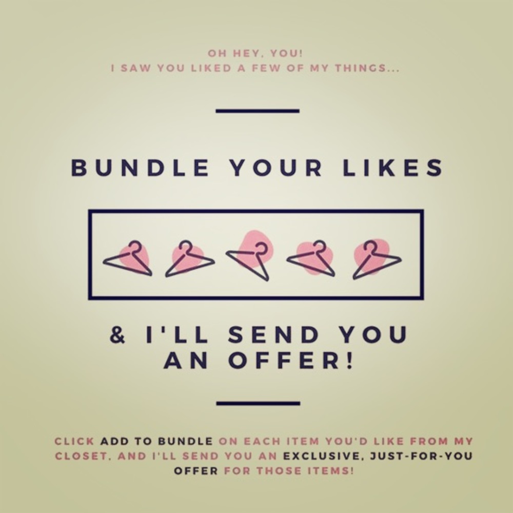 Bundle Your Likes & I'll Send You A Private Offer